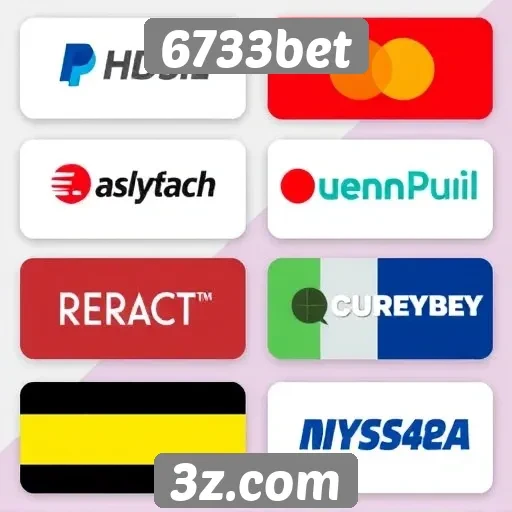 Métodos de pagamento aceitos no site 6733bet